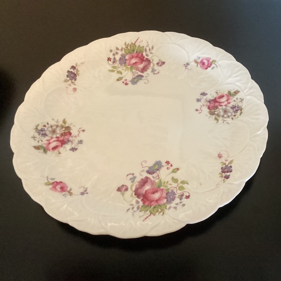 Cake Dessert Plate COALPORT SHREWSBURY VTG 10 3/8" Matching Knife Scalloped Rim - Picture 7 of 9